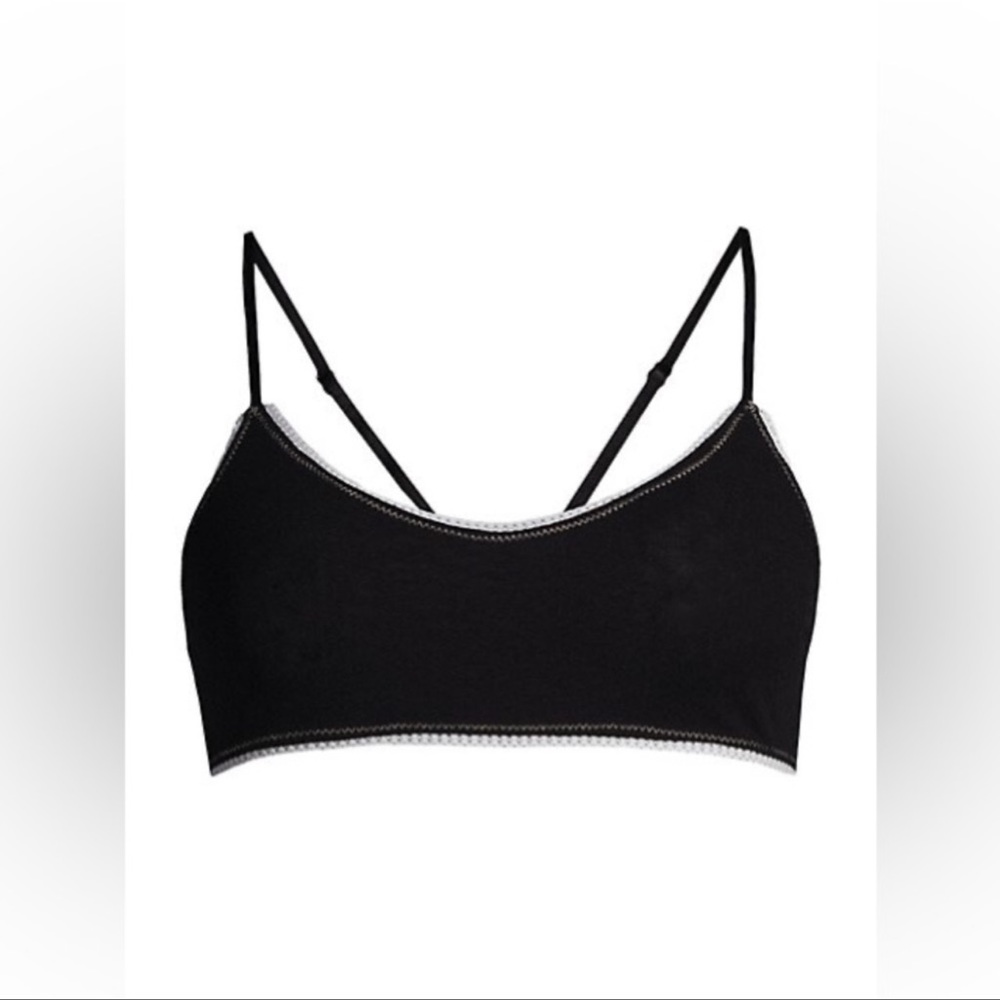 Free People Intimately FP Hide & Seek Bralette in Black & White Combo